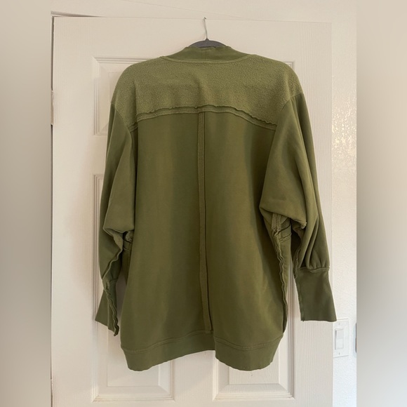 ANTHROPOLOGIE | Pilcro Aubrey Draped Cardigan Olive Green Size XXS/XS - Picture 3 of 3